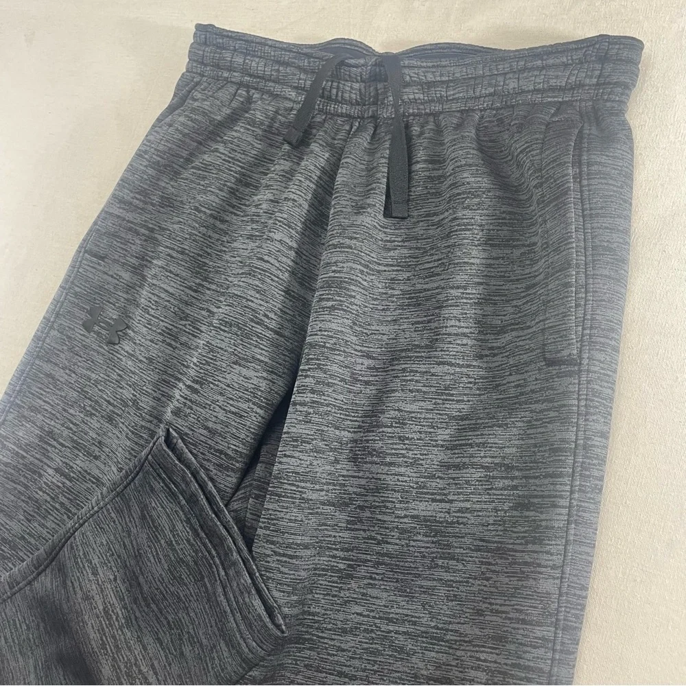 UNDER ARMOUR Fleece Line Jogger Pants Men Tapered Athletic Gym Workout Heathered - Picture 2 of 13
